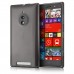 Nokia Lumia 830 - TPU Soft Protective Phone Cover Case - Clear Matte Black